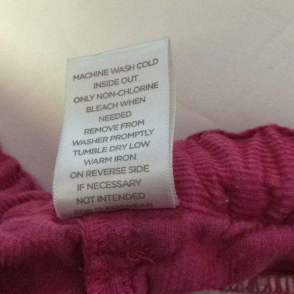 Gymboree Girls Pink Bell bottoms Floral Elastic Pullon Corduroy Pants Size 2T - Picture 7 of 8